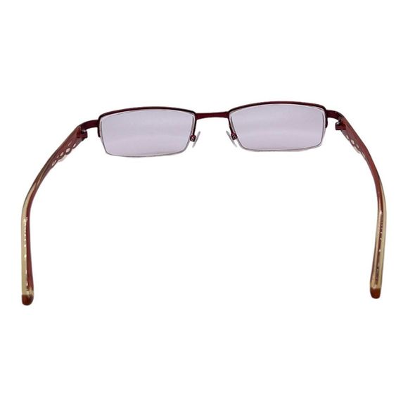 PEOPLE Half Rim Glasses with Red to Black Ombré Flames on the Arms FRAMES ONLY - Picture 13 of 13